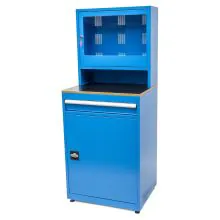 Computerschrank 27'' mit 1 Schublade und Schrank blau 1748x710x570 (HxBxT)