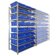 Behälterregal Light Duty 2000x1000x500 mm (HxBxT) 8 Ebenen Grundregal