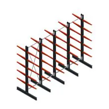 Vorteilsreihe medium Kragarmregal beidseitig 3000x4000x600 mm (HxBxT) 5 Ebenen 425/Arm