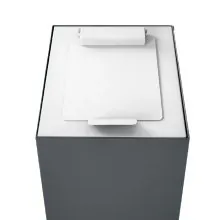 Top mit Klappdeckel für modulare Abfalltrennungsanlage 60 l, Weiß