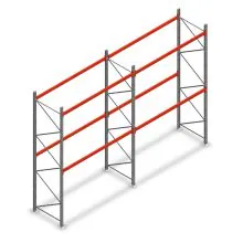 Kombiangebot Palettenregal AR T2 4000x5640x1100 mm (HxBxT) 2 Ebenen 1820kg/Eb.