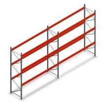 Kombiangebot Palettenregal AR T2 4000x6840x1100 mm (HxBxT) 3 Ebenen 2415kg/Eb.