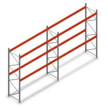 Kombiangebot Palettenregal AR T2 4000x6840x1100 mm (HxBxT) 2 Ebenen 2415kg/Eb.