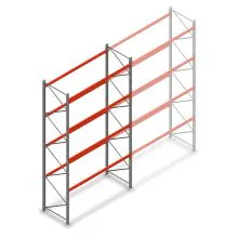 Palettenregal AR T2 4500x2700x1100mm (HxBxT) 4 Ebenen 2844kg/Eb. Grundregal
