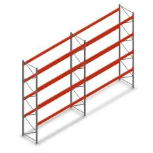 Kombiangebot Palettenregal AR T2 5000x7440x1100 mm (HxBxT) 4 Ebenen 2252kg/Eb.