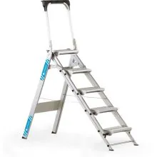 Trittleiter Zarges Plazastep P klappbar 5 Stufen 1100 mm
