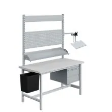 Arbeitstisch Sofame Laminat 30mm 1500x750x830mm 500kg Grau