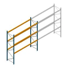 Gebrauchte JH MPB Palettenregal 4000x3300x1100 mm (HxBxT) 3 Ebenen Grundregal
