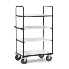 ESD Etagenwagen 600 kg, 4 Etagen 1000x600x1800 mm (HxBxT)