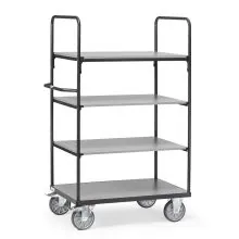 Etagenwagen, Transportwagen 1000x700x1800 mm (HxBxT) 600 kg mit 4 Etagen anthrazit