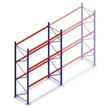 Gebrauchtes Dexion Speedlock Palettenregal 4650x2655x1100 mm (HxBxT) 3 Ebenen Grundregal