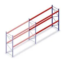 Gebrauchtes Stow Palettenregal 3050x3600x1100mm (HxBxT) 2 Ebenen Anbauregal