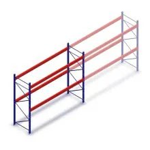 Gebrauchtes Stow Palettenregal 3300x3600x1100 mm (HxBxT) 2 Ebenen Grundregal