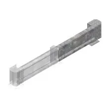 Führungsschiene 1000x400 mm (BxH) Anbauregal