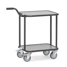 Greeproller 250 kg 600x450 mit 2 Holzplattformen anthrazit