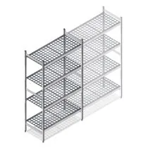 Hygienisches Regal 6611 1800x960x560 mm (HxBxT) 4 Ebenen Grundregal