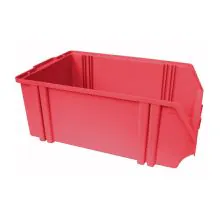 Kunststoff Stapelbehälter, Lagerbehälter A5 460x306x183 mm (lxbxh) rot