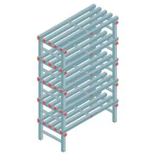 Kunststoffregal REA Euro Classic 1650x1000x500 mm (HxBxT) 5 Ebenen