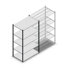 Fachbodenregal Medium Duty 2000x1150x700mm (hxbxt) 5 Ebenen anthrazit Anfangsregal