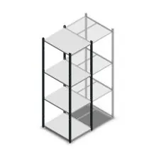 Fachbodenregal Medium Duty 2000x550x700mm (hxbxt) 4 Ebenen anthrazit Anfangsregal