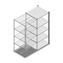 Fachbodenregal Medium Duty 2000x850x800mm (HxBxT) 5 Ebenen anthrazit Anbauregal