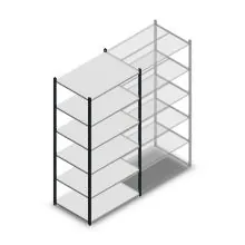 Fachbodenregal Medium Duty 2000x1000x700mm (hxbxt) 6 Ebenen anthrazit Anfangsregal