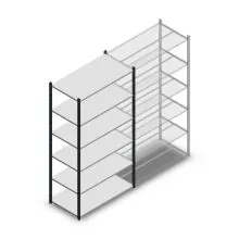 Fachbodenregal Medium Duty 2000x1150x500mm (hxbxt) 5 Ebenen anthrazit Anfangsregal