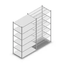 Medium Duty Fachbodenregal 2000x1150x700mm (hxbxt) 6 Ebenen verzinkt Anfangsregal