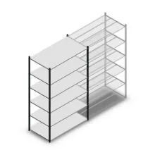 Fachbodenregal Medium Duty 2000x850x700mm (hxbxt) 6 Ebenen anthrazit Anfangsregal