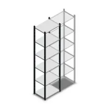 Medium Duty Fachbodenregal 2000x550x400mm (hxbxt) 6 Ebenen anthrazit Anfangsregal