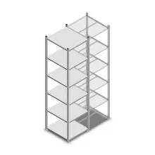 Fachbodenregal Light Duty 2000x550x600 mm (HxBxT) 6 Ebenen Grundregal