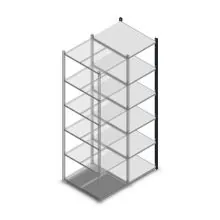 Fachbodenregal Medium Duty 2200x550x700 mm (HxBxT) 6 Ebenen anthrazit Anbauregal