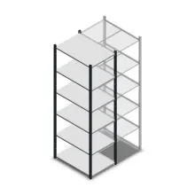 Fachbodenregal Medium Duty 2200x550x800 mm (HxBxT) 6 Ebenen anthrazit Grundregal
