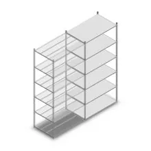 Fachbodenregal Medium Duty 3000x1150x700 mm (HxBxT) 7 Ebenen verzinkt Anbauregal
