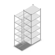 Fachbodenregal Medium Duty 3000x850x700 mm (HxBxT) 7 Ebenen verzinkt Anbauregal