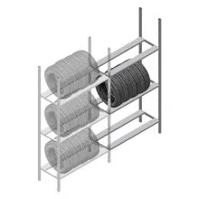 Reifenregal Medium Duty 2200x1000x600 mm (HxBxT) 3 Ebenen Anbauregal