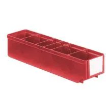 Lagerbehälter, Lagerstellungbak RK 400x93x83 mm (lxbxh) rot