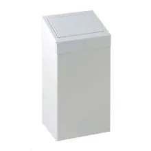 Metallene Abfallbehälter mit Pushdeckel 50 Liter