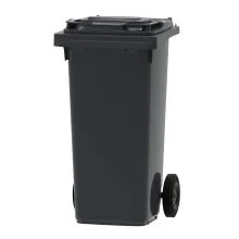 Abfallcontainer, mobiler Rollcontainer 120 Liter grau