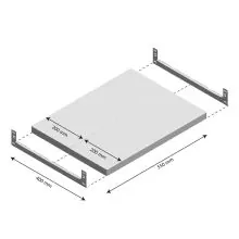 Ebene Fachboden Light Duty 550x400mm (bxt)