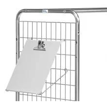 Schreibtafel für Kommissionierwagen aus geschweißtem Drahtgitter