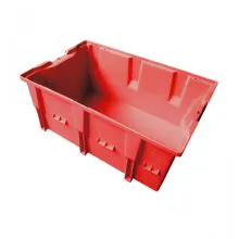 Stapelbarer, nestbarer Transportkasten DLK2C 328x210x150 mm (lxbxh) rot
