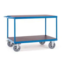 Tischwagen, Schwerlastwagen 1200 kg 2000x800 mit 2 hölzernen Ebenen