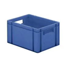 Stapelbare Transportkiste TK0 400x300x210 mm (lxbxh) blau