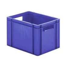 Stapelbare Transportkiste TK0 400x300x270 mm (lxbxh) blau