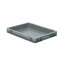 Stapelbare Transportkiste TK0 400x300x50 mm (lxbxh) grau