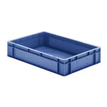 Stapelbare Transportkiste TK0 600x400x120 mm (lxbxh) blau