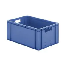 Stapelbare Transportkiste TK0 600x400x270 mm (lxbxh) blau