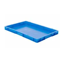 Stapelbare Transportkiste TK0 600x400x50 mm (lxbxh) blau