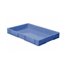 Stapelbarer Transportbehälter TK0 600x400x75 mm (lxbxh) blau